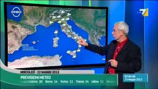 Le previsioni meteo di mercoledì 22 maggio 2013 [upl. by Marrin]