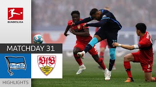 Hertha Berlin  VfB Stuttgart 20  Highlights  Matchday 31 – Bundesliga 202122 [upl. by Ytinirt821]