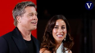 Brad Pitt e Inés de Ramón se estrenan en la alfombra roja del Festival de Cine de Venecia [upl. by Yetsirhc791]