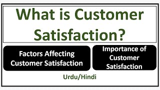 What is Customer Satisfaction Its Importance Factors Affecting Customer Satisfaction [upl. by Aniretac]