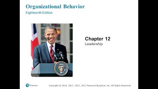 Organizational Behavior Robbins and Judge Chapter 12 Leadership [upl. by Lulu]