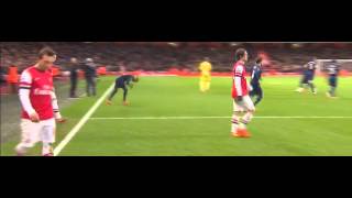 Santi Cazorla vs Manchester United H 1314 HD 720p [upl. by Mezoff]