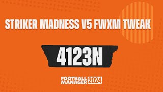 FM24  4213 Striker Madness V5 fwxm tweak  Meta Tactics [upl. by Anaiv]