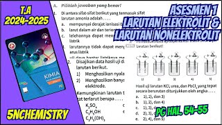 Pembahasan Soal Asesmen 1  Larutan Elektrolit dan Nonelektrolit Kelas 12  Pilihan Ganda [upl. by Aiekam]