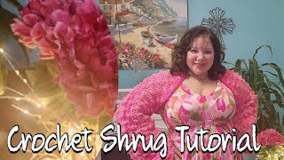 Crochet Shrug Tutorial [upl. by Llehsad]