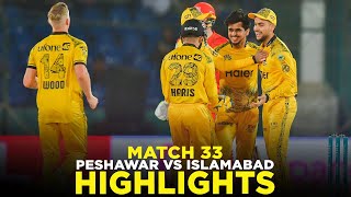 PSL 9  Full Highlights  Peshawar Zalmi vs Islamabad United  Match 33  M2A1A [upl. by Woodward]