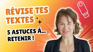 Réviser les textes pour loral du bac français  5 astuces mémorables [upl. by Kirshbaum]