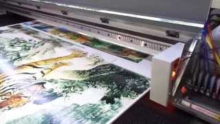 YASELAN 1 8m UV flat belt printer [upl. by Perceval]