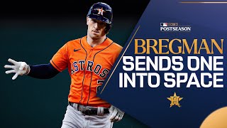 Alex Bregman hits a HUGE home run to begin Game 5 of the ALCS [upl. by Lozano727]