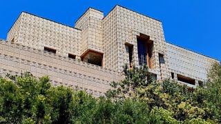 Views of the Iconic Frank Lloyd Wright’s ENNIS HOUSE in Los Feliz Los Angeles [upl. by Bicknell]