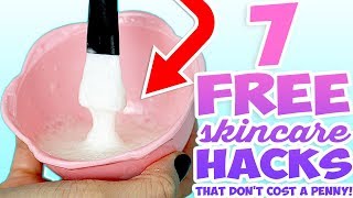 7 FREE Skincare Hacks That Dont Cost A Penny [upl. by Carrnan613]