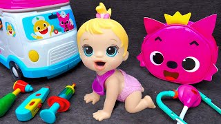 91 Minutes Satisfying Pinkfong Doctor Play Set Unboxing ASMR Ambulance Toy Collection 🎀 Beast Unbox [upl. by Niroht436]