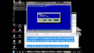 how to install turbo C 30 in windows 7 64 bit [upl. by Ainecey]