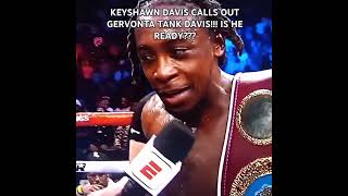 BREAKING KEYSHAWN DAVIS CALLS OUT TANK DAVIS IS HE READY [upl. by Annovad675]