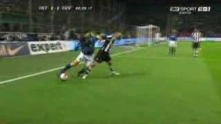 Zanetti run v Juventus Umilia Nedved [upl. by Lemon]