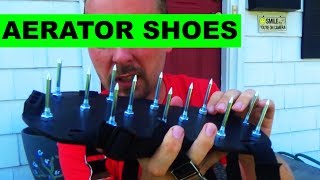 Lawn Aerator Shoes  GoPPa [upl. by Etnomed]