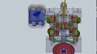 Opposed Piston Engine Design  Commer TS3  Solidworks [upl. by Nahpos]