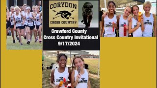 Corydon Youth Cross Country Unstoppable Force at Crawford County Invitational [upl. by Nilok]