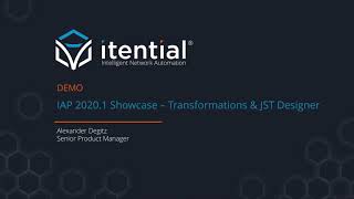 Itential 20201 Introducing Data Transformation Capabilities [upl. by Avelin]