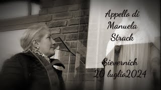 Appello della veggente Manuela Strack  Sievernick 20 luglio 2024 [upl. by Gronseth454]