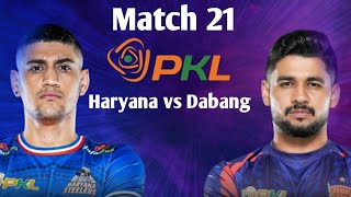 PKL 2024  Haryana Steelers vs Dabang Delhi Dream 11  Match 21  Starting 7 amp Predictions [upl. by Eduard399]