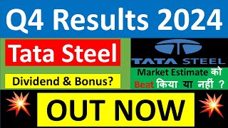 TATA STEEL Q4 results 2024  TATA STEEL results today TATA STEEL Share News TATA STEEL latest news [upl. by Etteyafal]