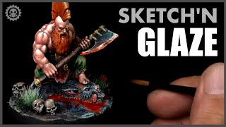 HOW to Glaze Miniatures  CREATURE CASTER Painting  BROK [upl. by Mcgee]