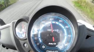 Honda NSC 50 R Acceleration and Top Speed [upl. by Longley62]