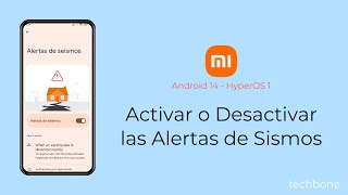 Activar o Desactivar las Alertas de Sismos  Xiaomi Android 14  HyperOS 1 [upl. by Areit]