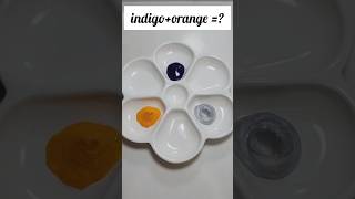 indigo orange asmr relaxing colorfulmixing satisfying colormixingmagic shorts [upl. by Gesner]