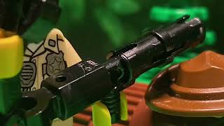 Lego Jurassic Park Clever girl scenestop Motion￼ [upl. by Aniretac]