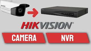 How to add an IP camera to a Hikvision NVR Hikvision NVR Setup [upl. by Lamrert]