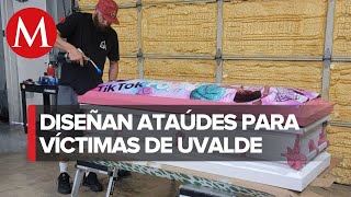 Trey Ganem diseña ataúdes de niños asesinados en Uvalde Texas [upl. by Ydal]