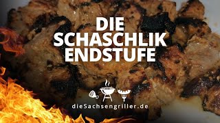 russisches Schaschlik schnell und einfach selber gemacht schnelles Rezept  die sachsengriller [upl. by Alyakim]