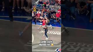 Caitlin Clark warned her defender 😳caitlinclark basketball wnba [upl. by Eachern715]