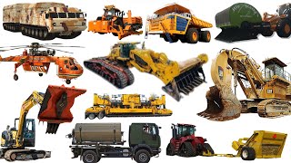 Biggest excavators bulldozers heavy transports wheel loaders amp shovel mining digger [upl. by Xilef]