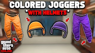 Easiest Method To Get The Orange amp Purple Joggers In GTA 5 Online W Bulletproof Helmets [upl. by Ycnaf]