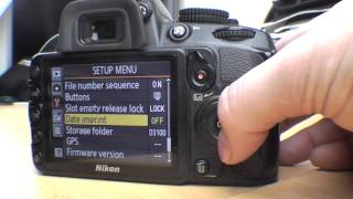 Nikon D3100 Menu functions Beginner guide Part 2 [upl. by Cyrillus]