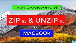 Cara Zip dan Unzip file di Macbook MacOS Tutorial Macbook [upl. by Paschasia]