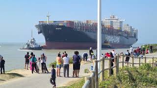 Navio de carga chegando ao Porto de Itajaí SC [upl. by Orodoet33]