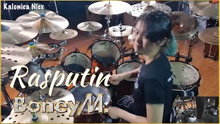 Boney M  Rasputin  cover  Drum amp Bongo by Kalonica Nicx [upl. by Adok]