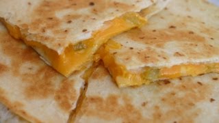 How To Make An Easy Cheese Quesadilla With Onion and Green Chiles Rockin Robin Cooks [upl. by Camille536]