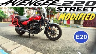 Bajaj Avenger 220 Street E20 OBD2 Detailed Review With Modification 1st Ride Review amp Touring Setup [upl. by Llevol]