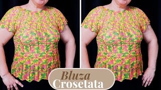 Bluza crosetata degrade  Partea I [upl. by Given]