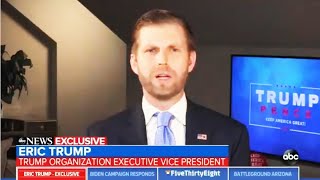 Eric Trump Hysterically Off the Rails Says Trump quotTook a Vaccinequot [upl. by Haase429]