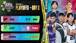 🔴LIVE  MDL PH S4  FILIPINO  Playoffs Day 2 [upl. by Hesper765]