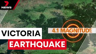 Shocking 41 magnitude Melbourne earthquake  7NEWS [upl. by Arihk]