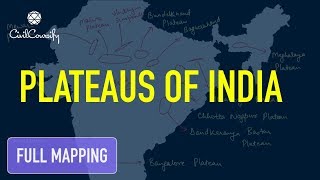 Important Plateau of India  Full Mapping Practice [upl. by Ahseen389]