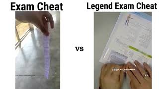 Exam Cheat 📝 VS Legend Exam 📋 Cheat🤔😁 [upl. by Ennaej]