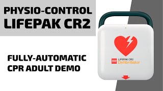 PhysioControl LIFEPAK CR2 AED  Fully Automatic Demo [upl. by Aliak]